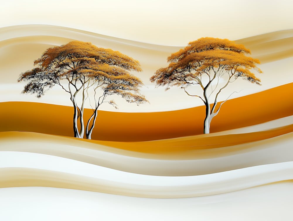 Two Trees In The Desert