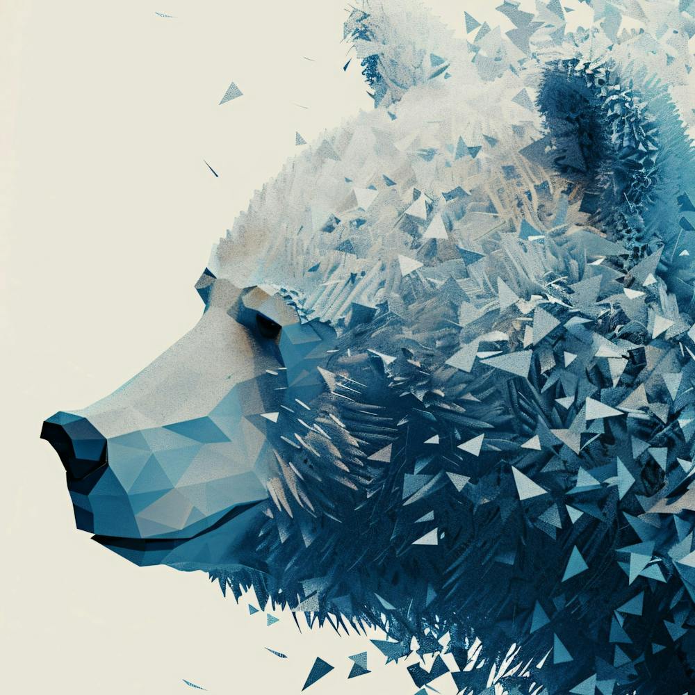 Abstract Polar Bear