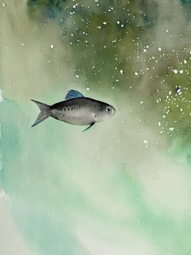 Barreleye Fish Storybook Watercolour