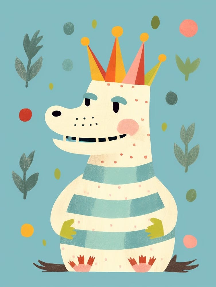 Little Iguana 1 Wearing A Crown