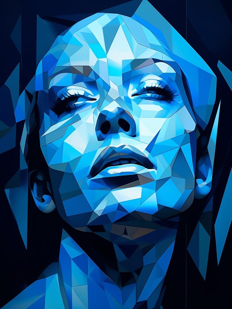 Abstrakte Geometrische Dame 5