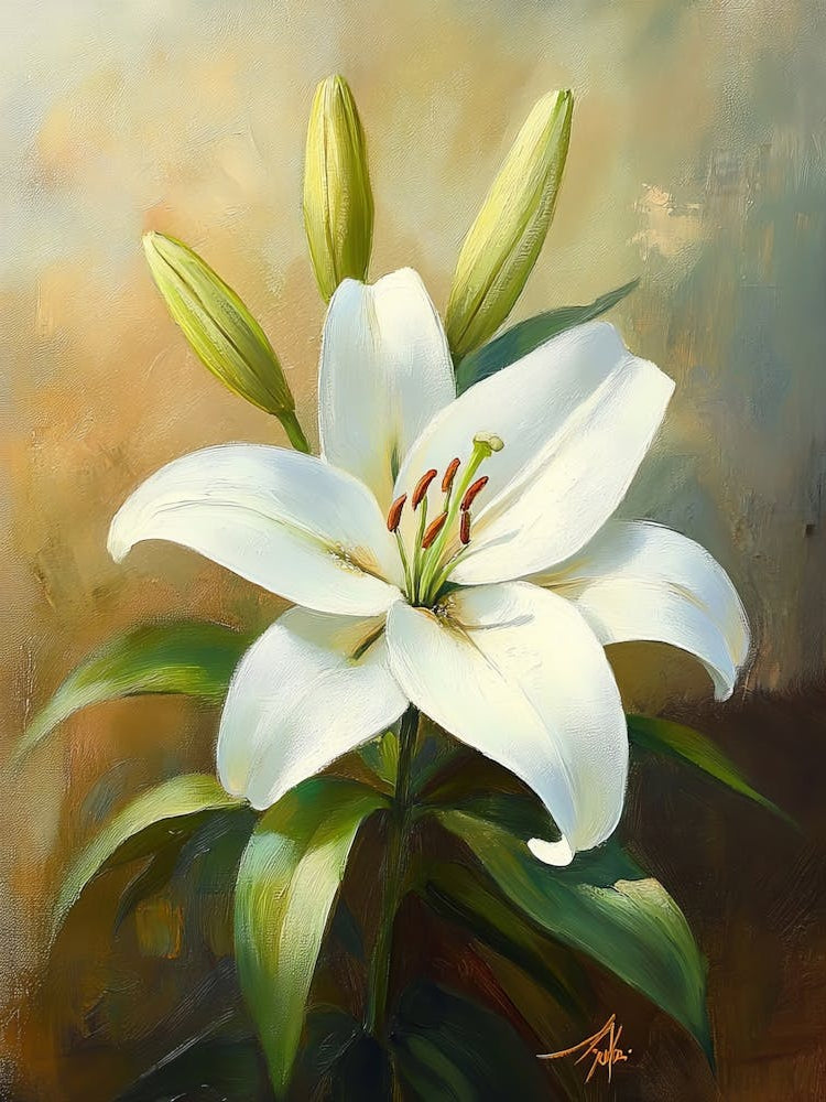 White Lily Flower