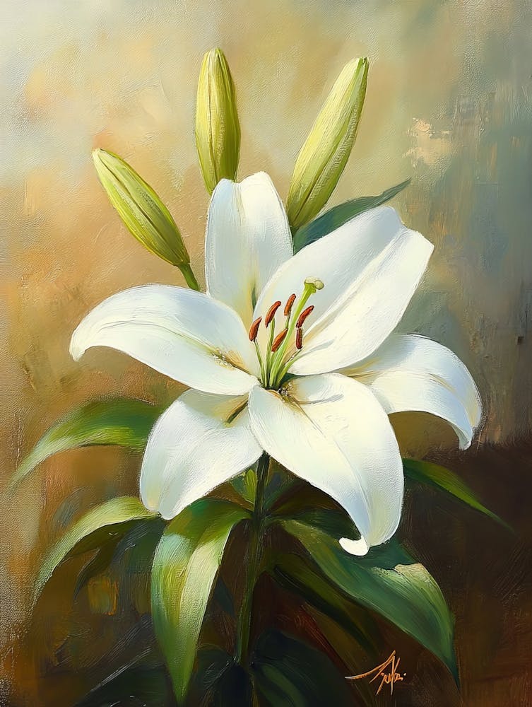 White Lily Flower