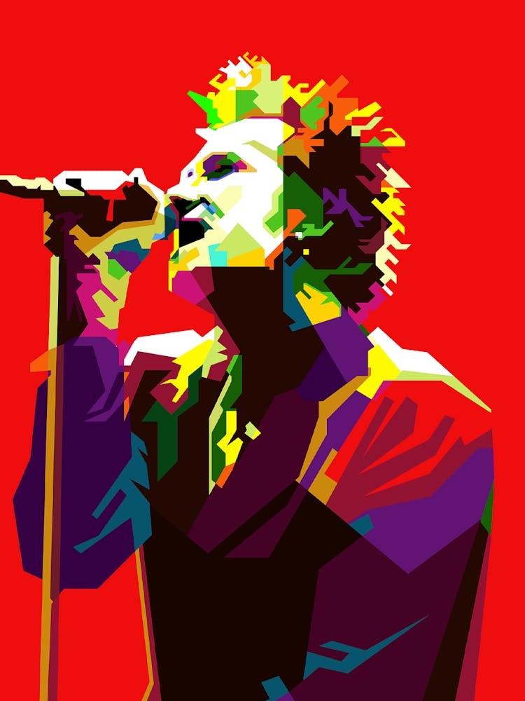 Scott Weiland Singer Stone Temple Pilots Pop Art WPAP