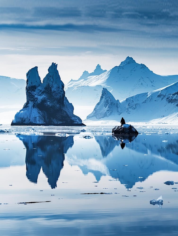 Icebergs In The Water 1