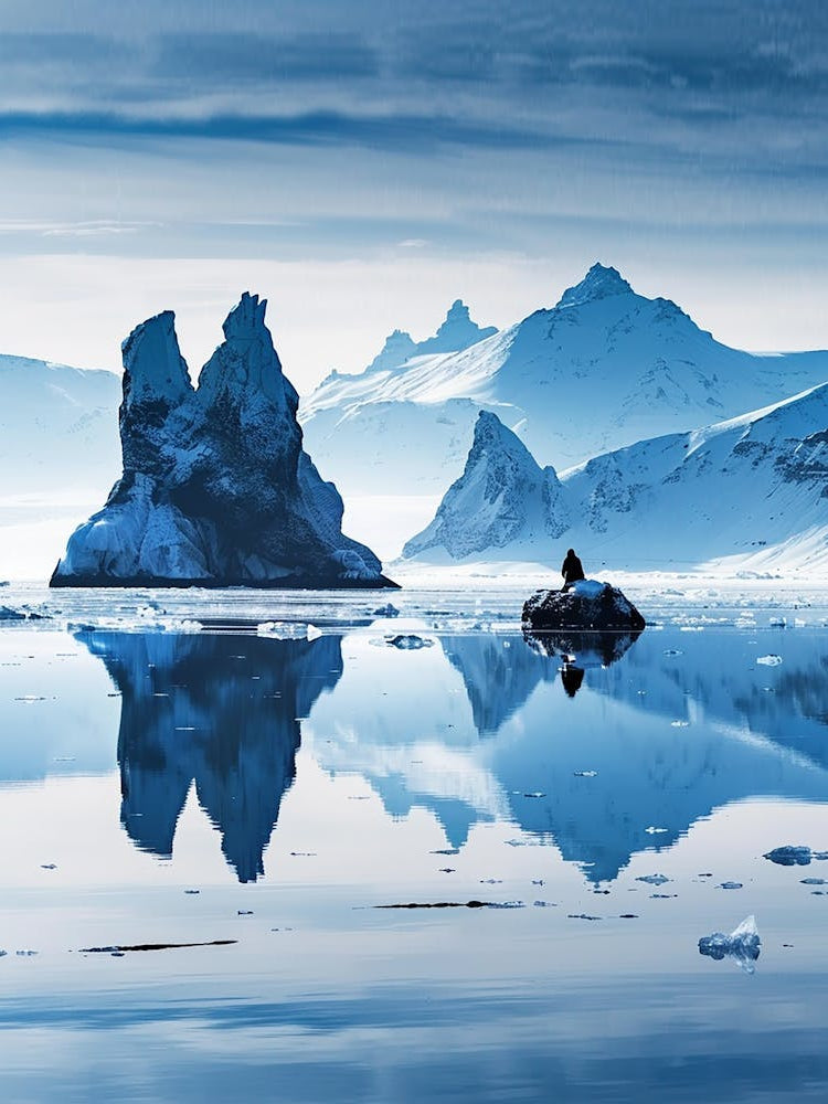 Icebergs In The Water 1