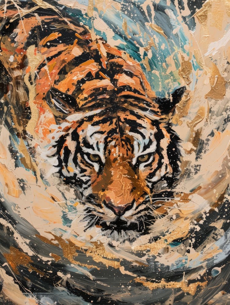 Tiger In The Water 16