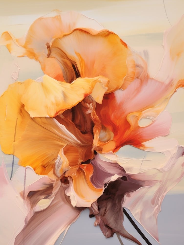 Fall Flower Painting Iris 2