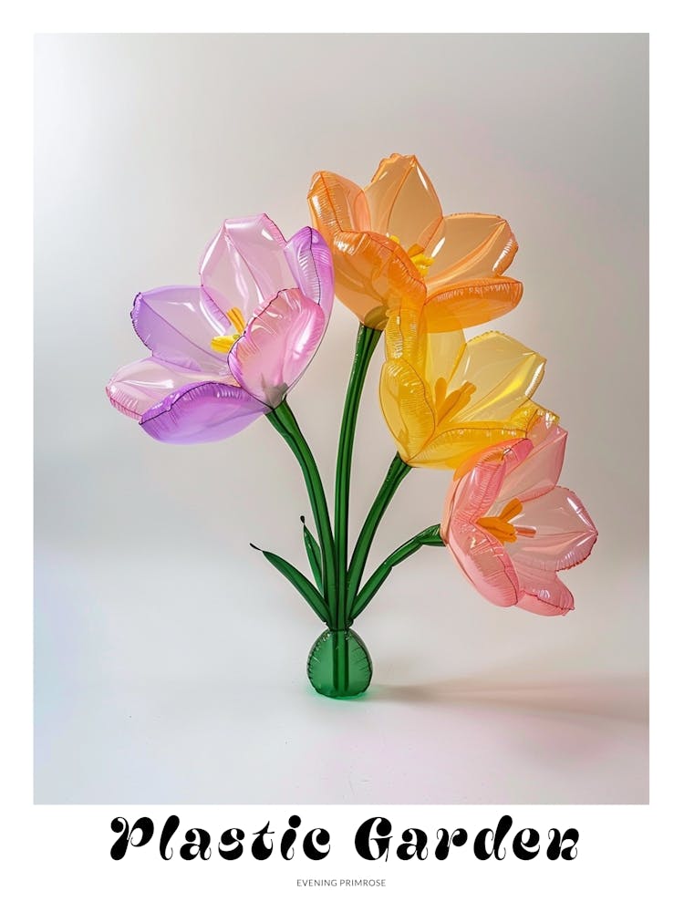 Dreamy Inflatable Flowers Poster Evening Primrose 1
