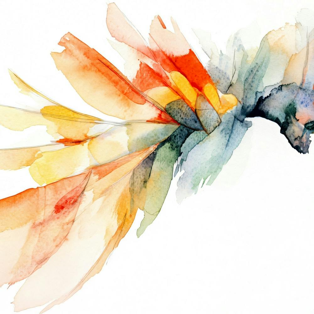 Watercolor Of A Parrot