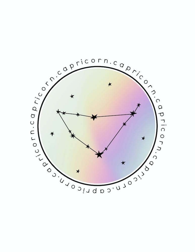 Capricorn Zodiac Star Chart