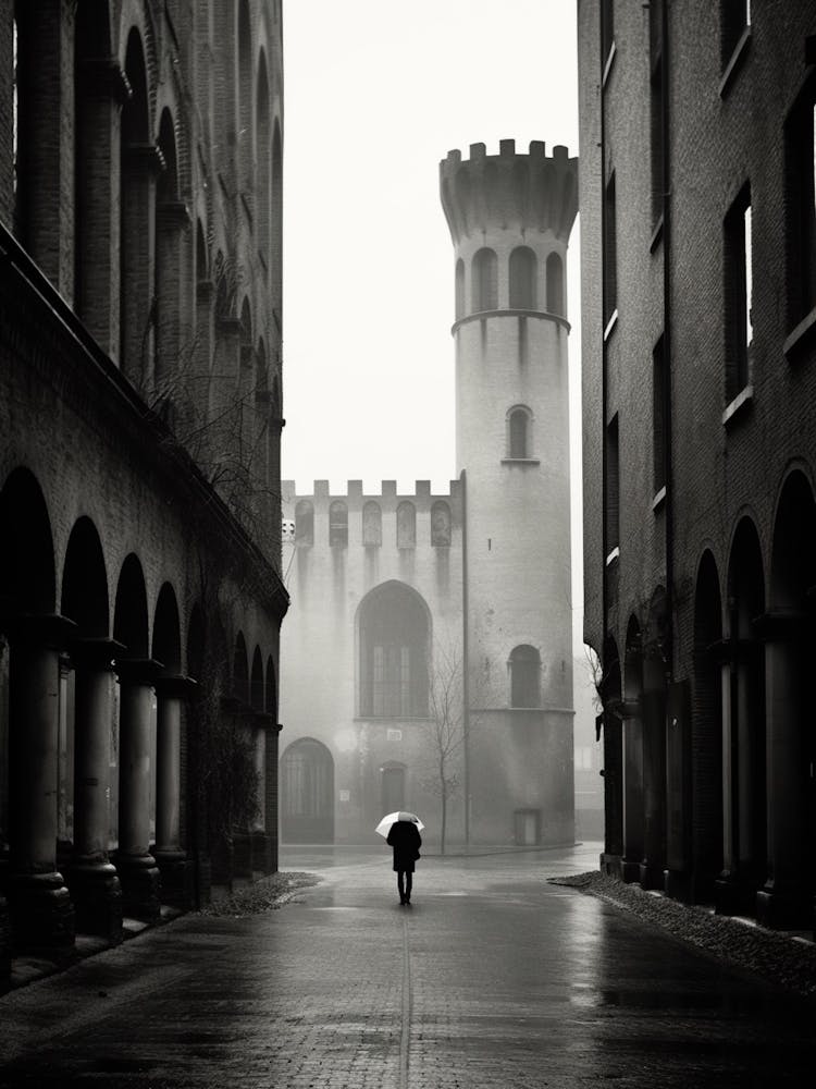 Ferrara, Italy,  Black And White Analogue Photography  4