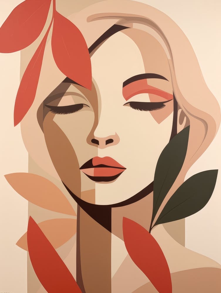 'Woman With Leaves'