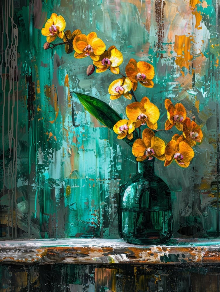 Orchids In A Vase 4