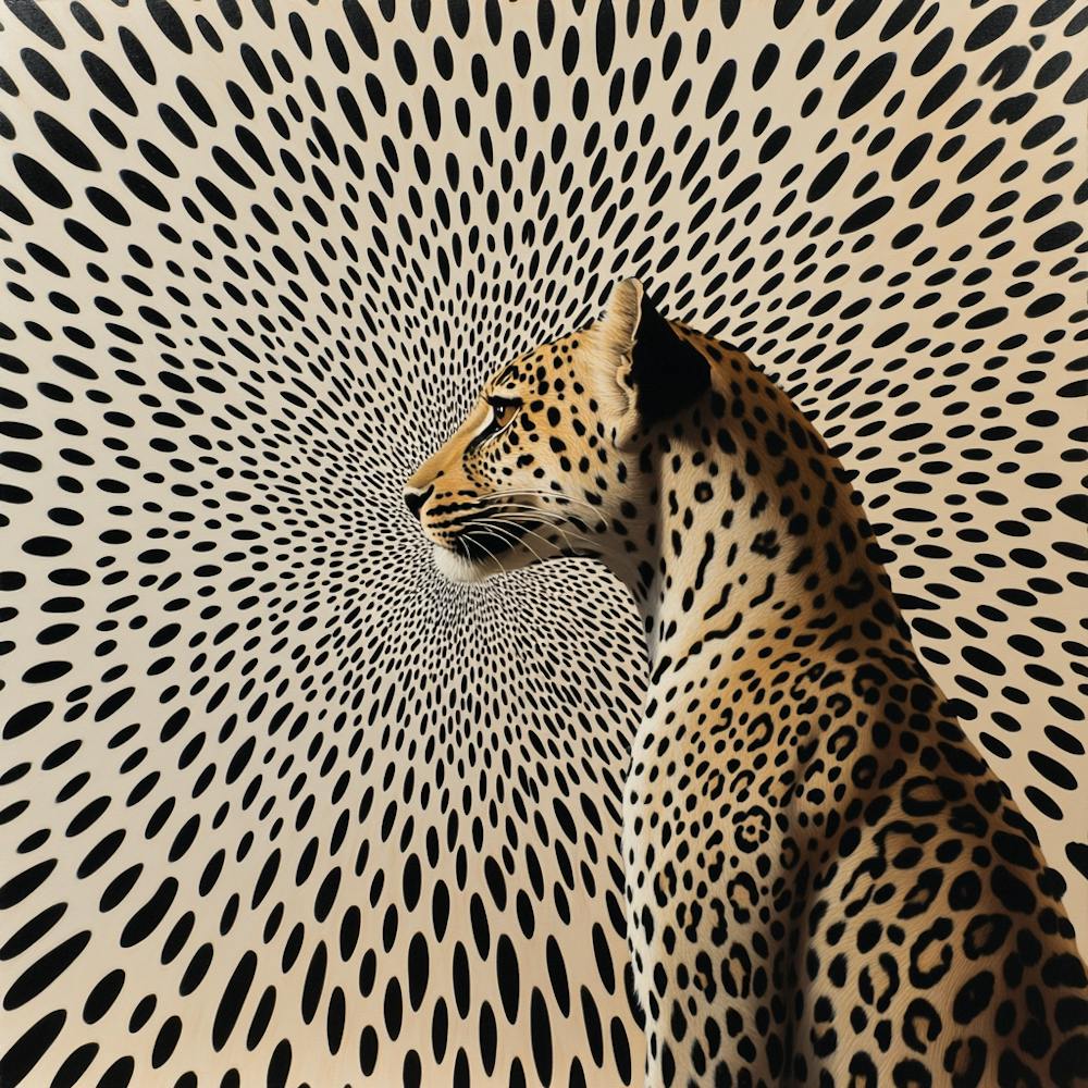 Leopard In A Vortex