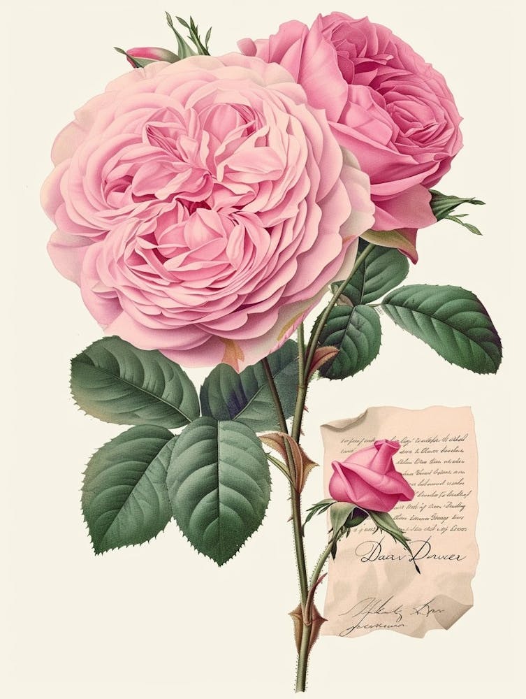 English Roses Painting Romantic 1
