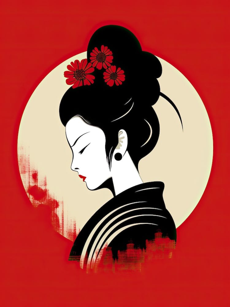 Geisha Simple Illustration 2