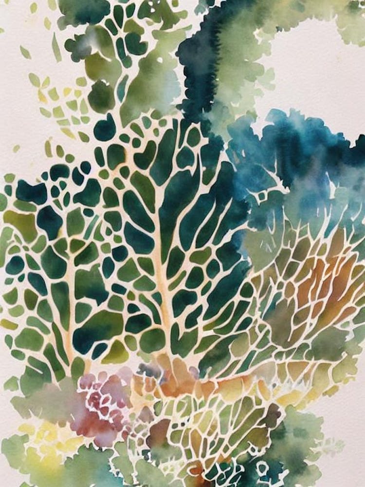 Montipora Vintage Graphic Watercolour
