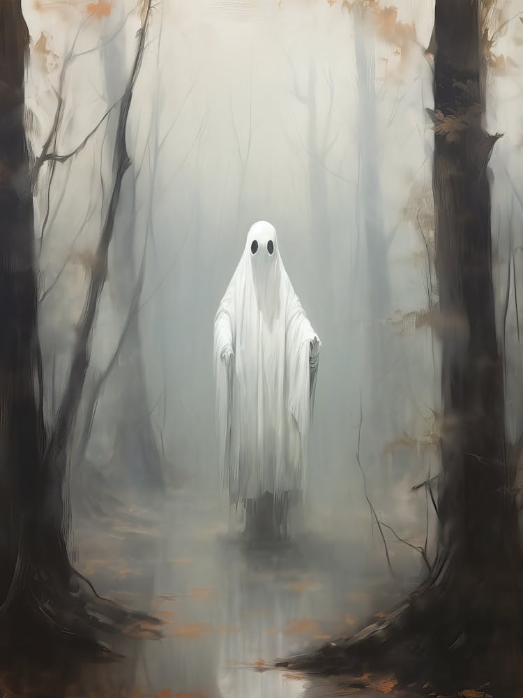Hallooween Ghost Painting
