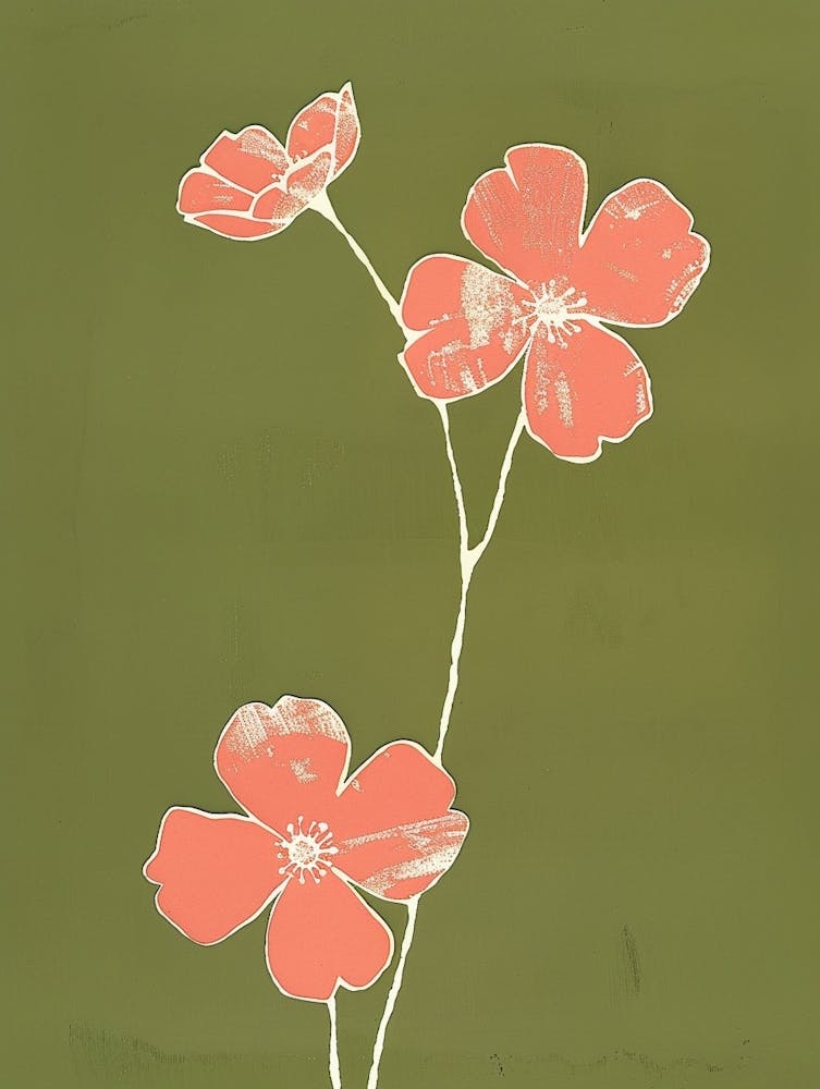Myosotis Rose & Vert 1