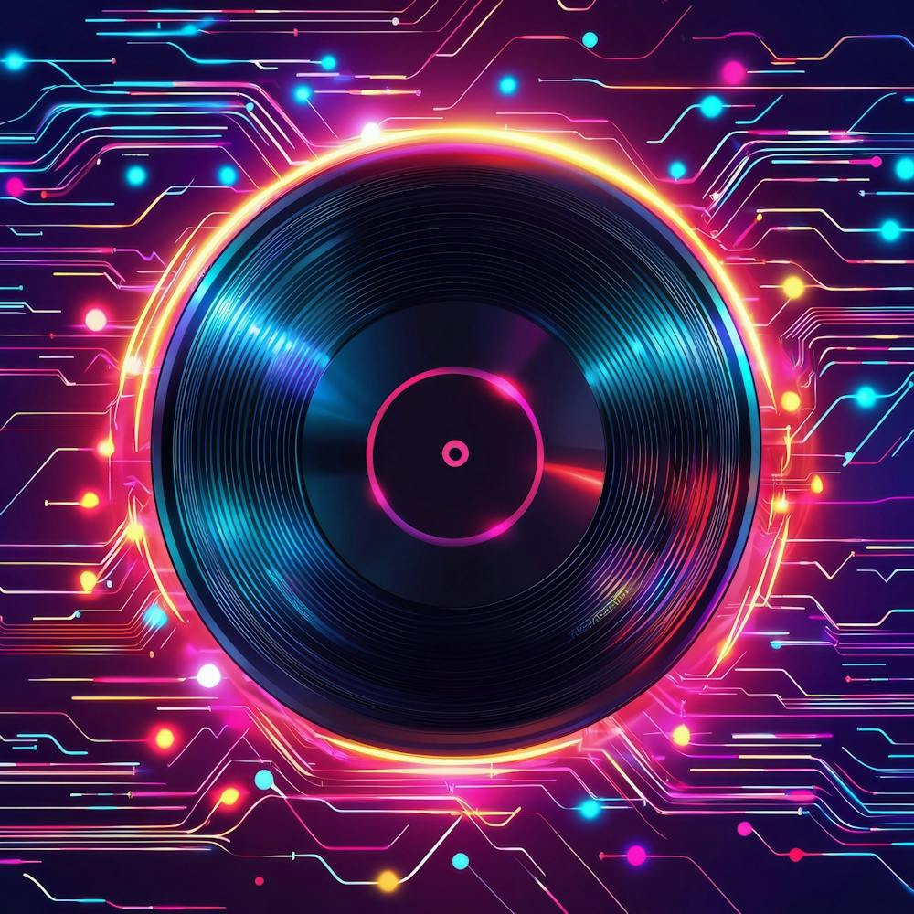 Neon Disco Background