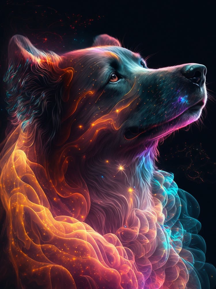 Galaxy Dog in Space