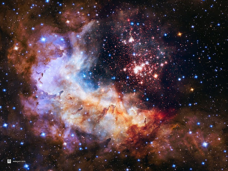 Westerlund 2 (2015) (NASA Hubble Space Telescope) — space poster, science poster, space photo
