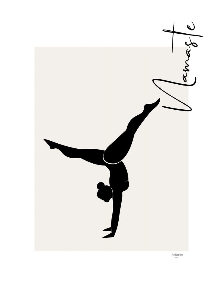 Namaste VI - person, yoga, namaste, silhouette, self love, minimalistic, pastel, boho, spirituality, yoga pose, yogi, mural, illustration, fine art, mindfulness