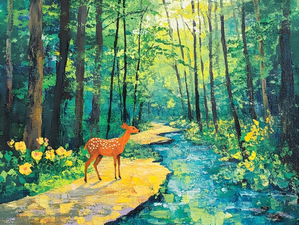 Deer In The Deep Woods 4
