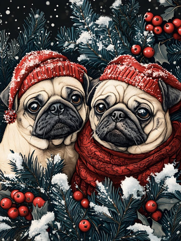 Christmas Pugs 19