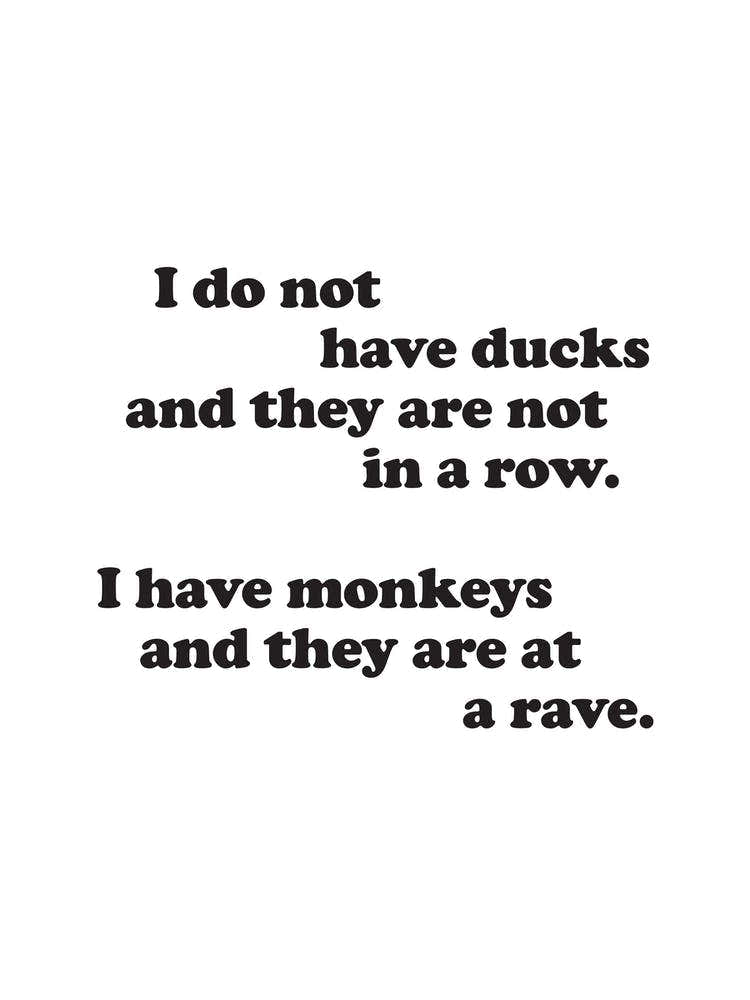 Monkeys At A Rave B&W