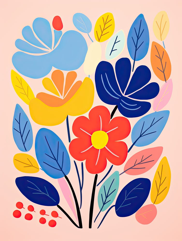 Chromatic Blossom Ballet; Inspired By Henri Matisse S Flower Market Dance