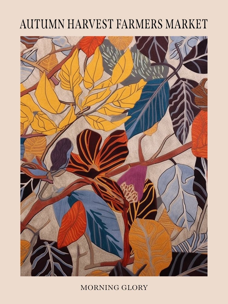 Fall Botanicals Morning Glory 3 Poster