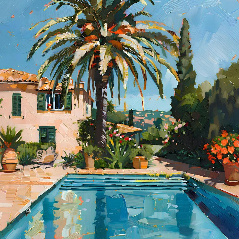 Pool With Palm Trees