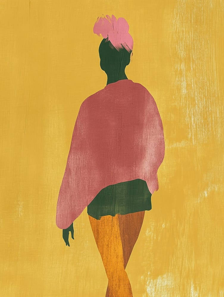 Woman In Pink Sweater