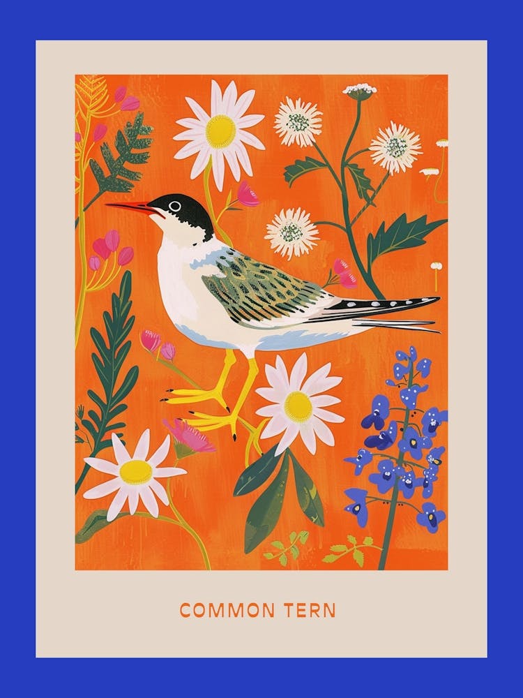 Spring Birds Poster Common Tern 2