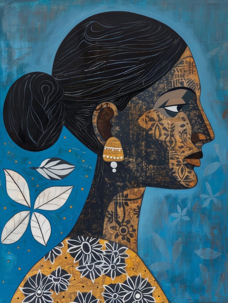Woman In Blue 2