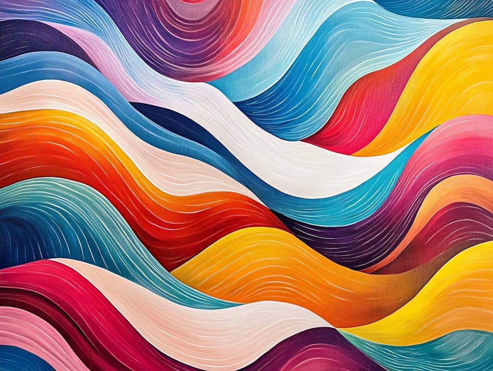 Colorful Art Image Depicting Diferent Colorful Shapes 3