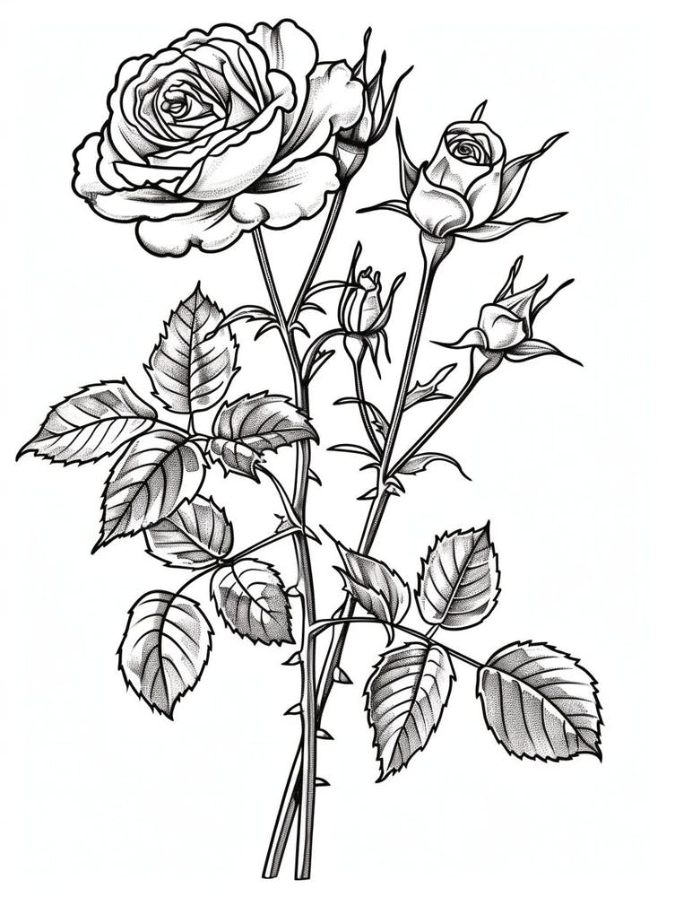 Roses Sketch 31