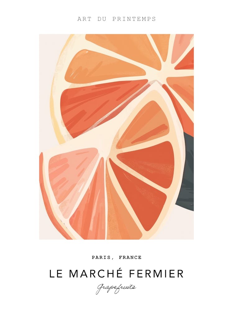 Grapefruits Le Marche Fermier Poster 5