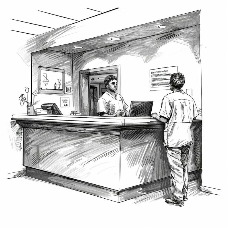 Nurse At The Front Desk