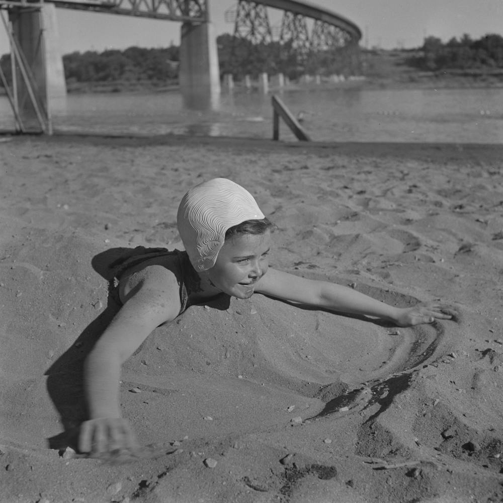 Redding, California, Youngsters At The Beach By Russell Lee