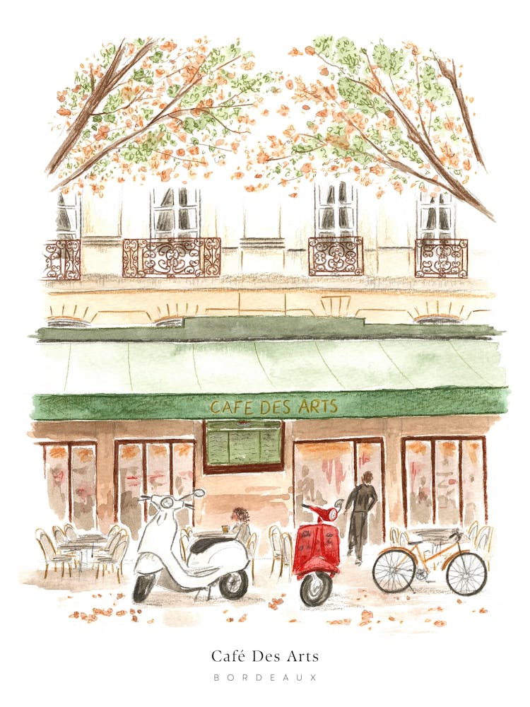 Bordeaux Cafe des Arts France