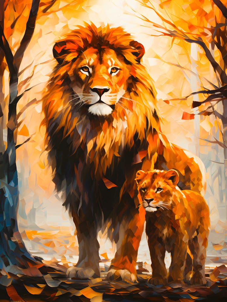 Lion And Cub