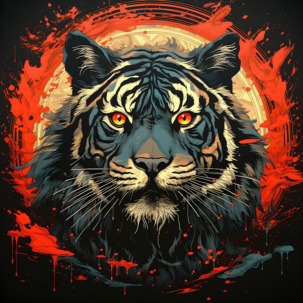 Fierce Gaze: The Tiger's Stare