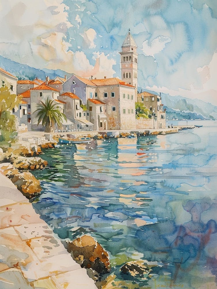 Dalmatian Pastel Watercolour 4