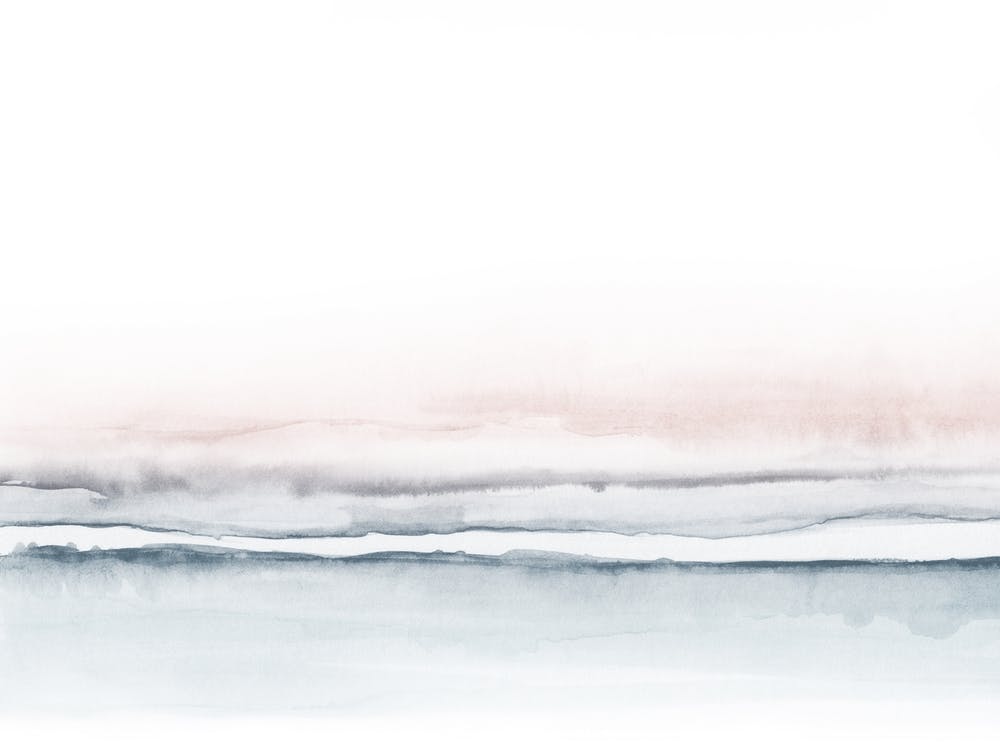 Watercolor Landscape 7 Soft Pink And Blue