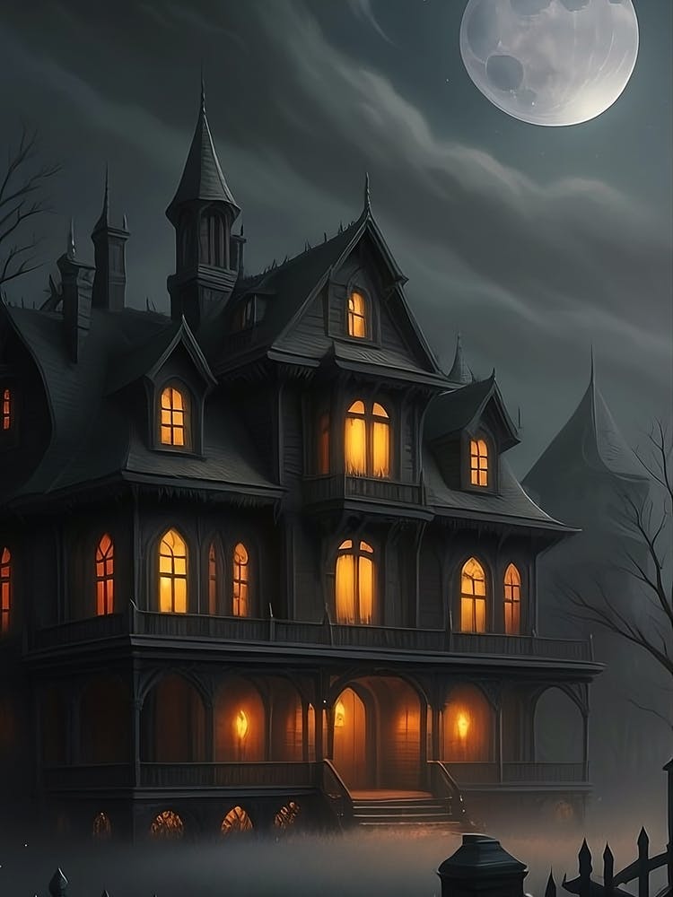 Haunted Mansion on Full moon