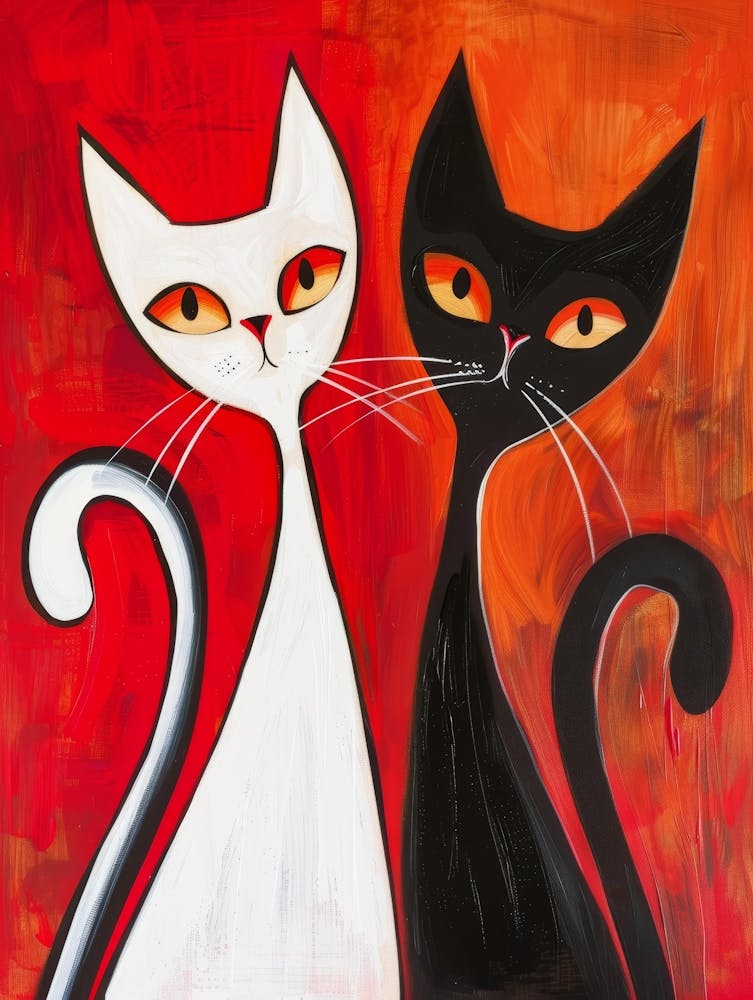 Black And White Cats 7
