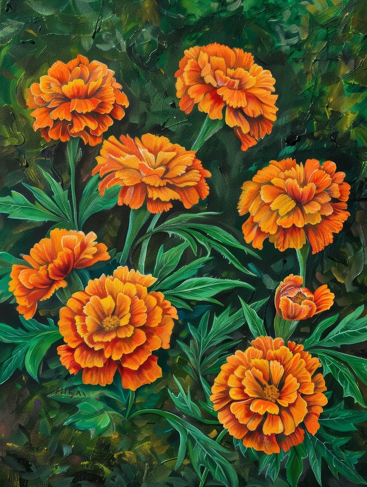 Orange Carnations 4